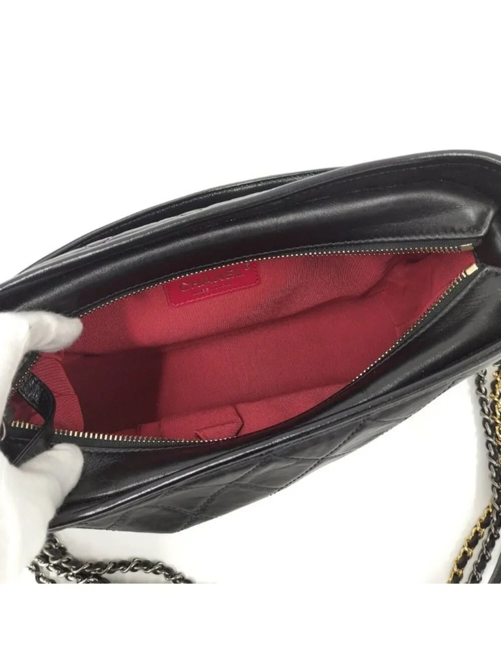 Chanel Gabriel 2-Way Bag Leather Black